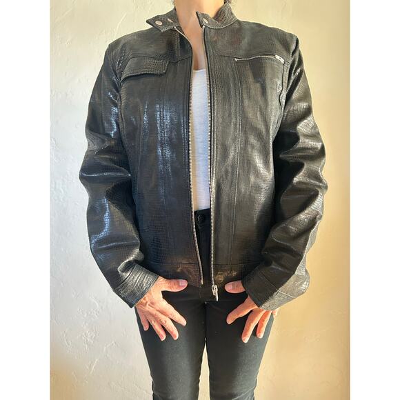 iE Vintage Leather Jacket - Picture 1 of 8